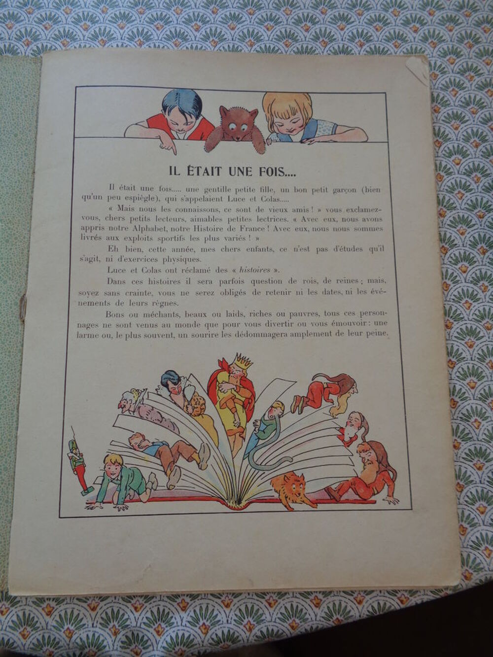 Livre de contes ancien "Luce et Colas, il &eacute;tait une fois" 