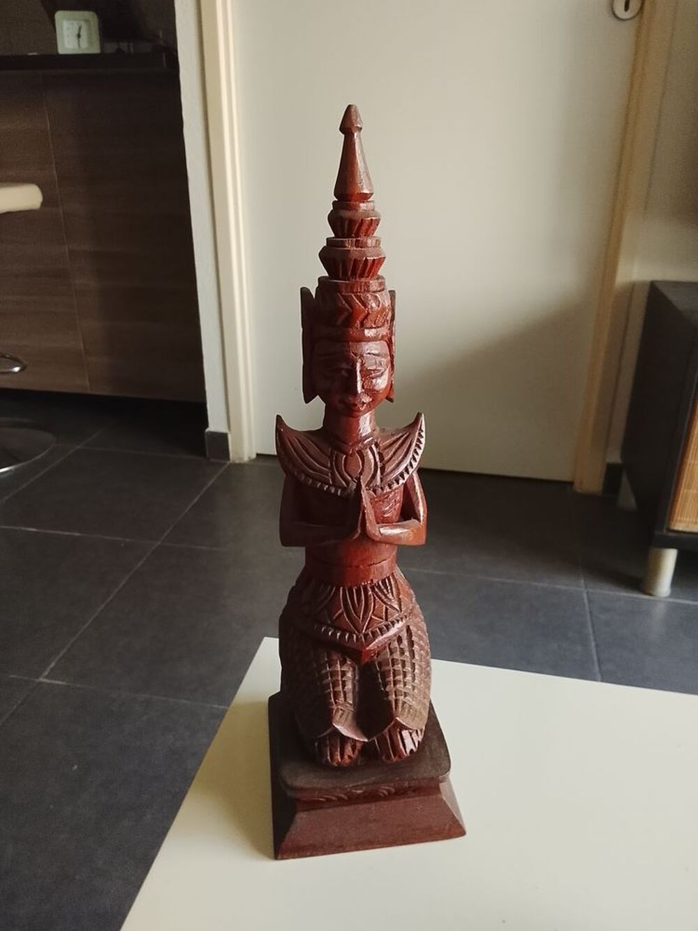 statuette bois hauteur 32 cms Décoration