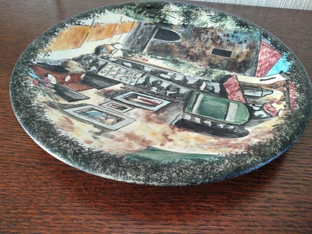 Assiette Vence ann&eacute;es 50 Décoration