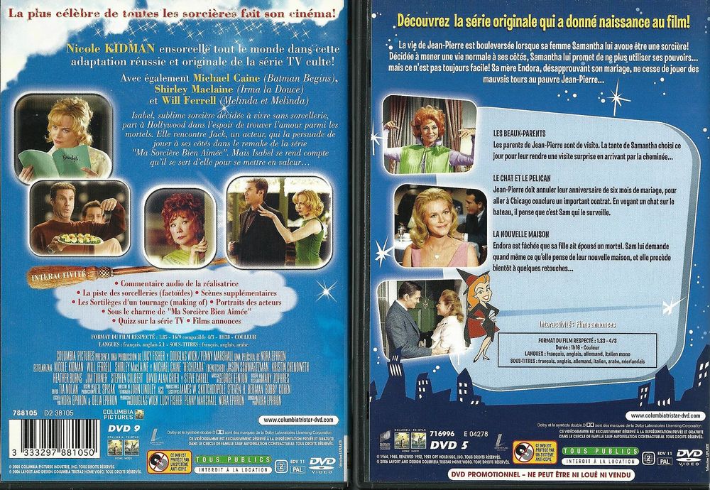 Pack ma sorci&egrave;re bien aim&eacute;e - 2 DVD DVD et blu-ray