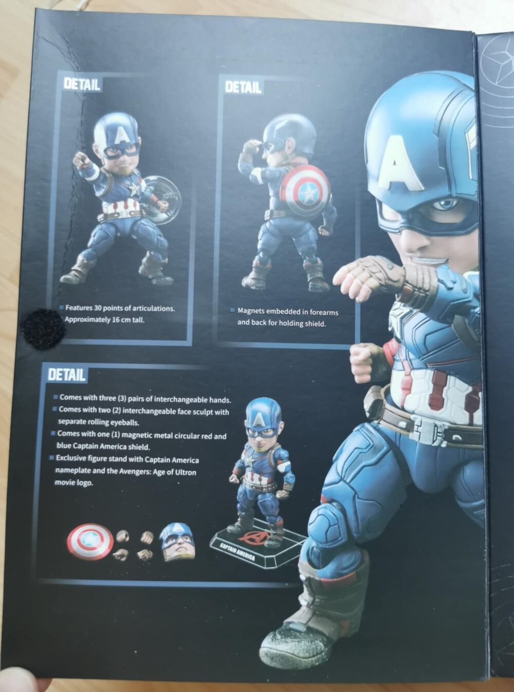 COFFRET figurine Captain Am&eacute;rica EAA-011 
