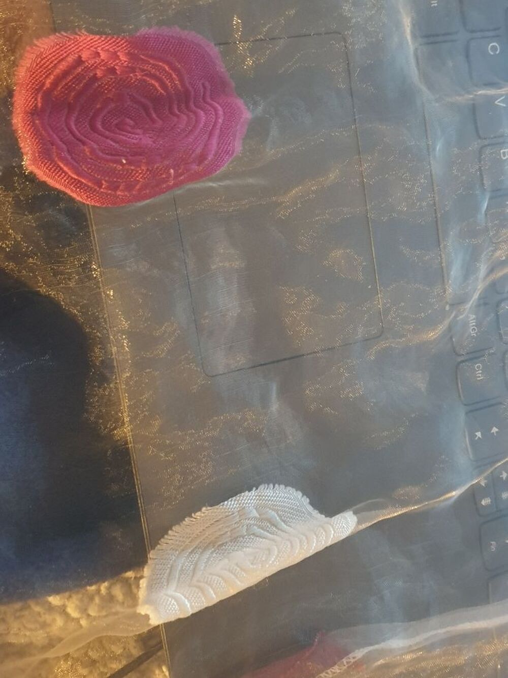 2 Rideaux brise bise, blancs transparents et 2 tringles Décoration