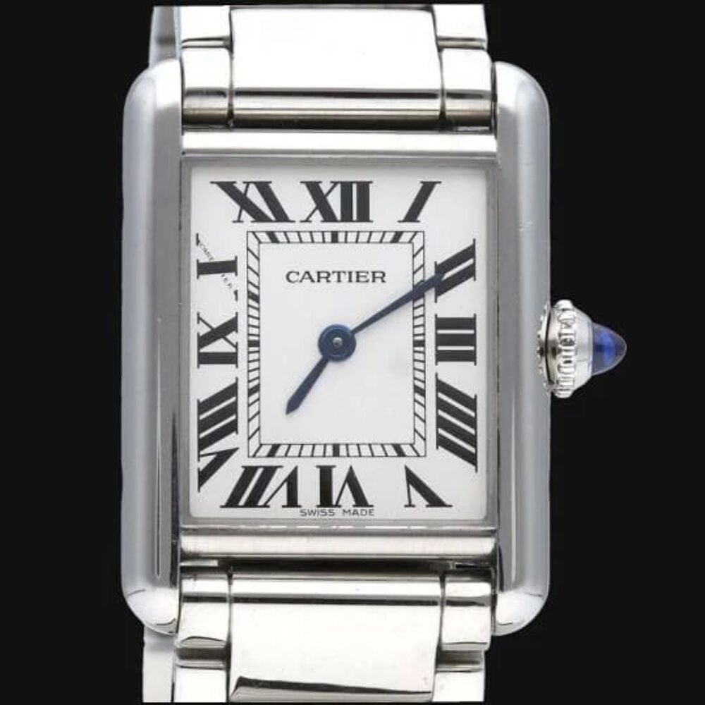 une Cartier Tank Solo classique, tr&egrave;s bonne &eacute;tat Bijoux et montres
