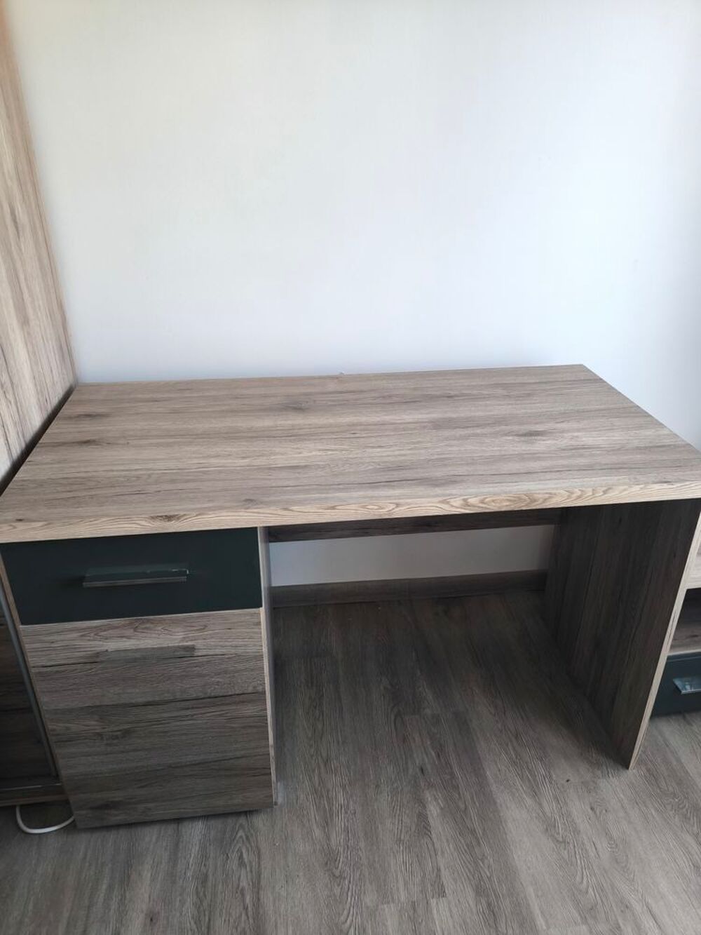 Bureau + Meuble de Rangement Placage m&eacute;lamin&eacute; imitation bois Meubles