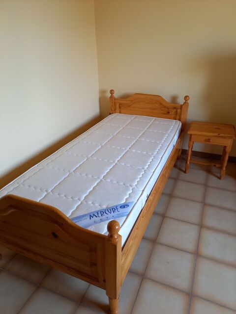 Lit 90 + matelas + chevet 180 Bziers (34)