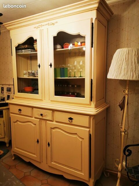 Meuble buffet avec vitrine style provenal 250 Orange (84)