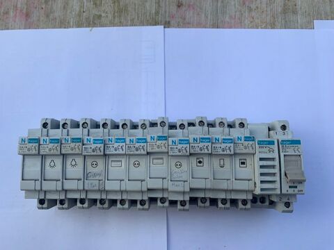 Disjoncteur  cartouche Hager / Legrand et sonnette et inter 2 Bivres (91)