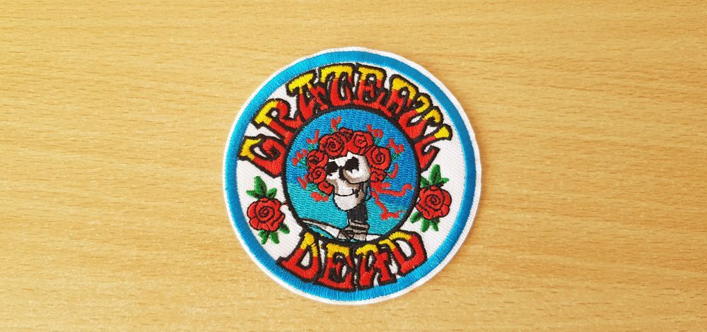 &eacute;cusson patch brod&eacute; gratefull dead groupe rock 70 woodstock 