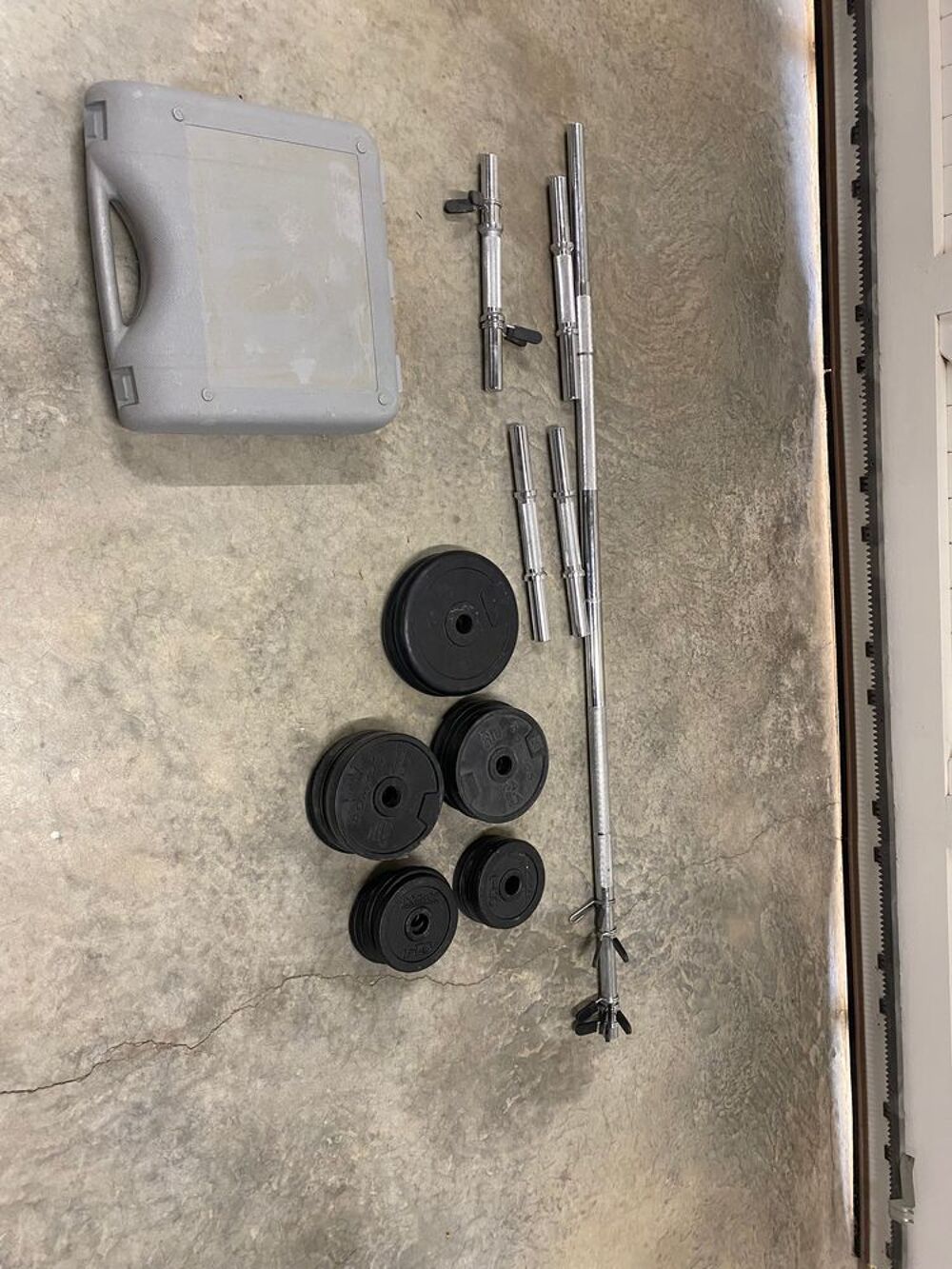 Ensemble Halt&egrave;res Barres + poids Sports