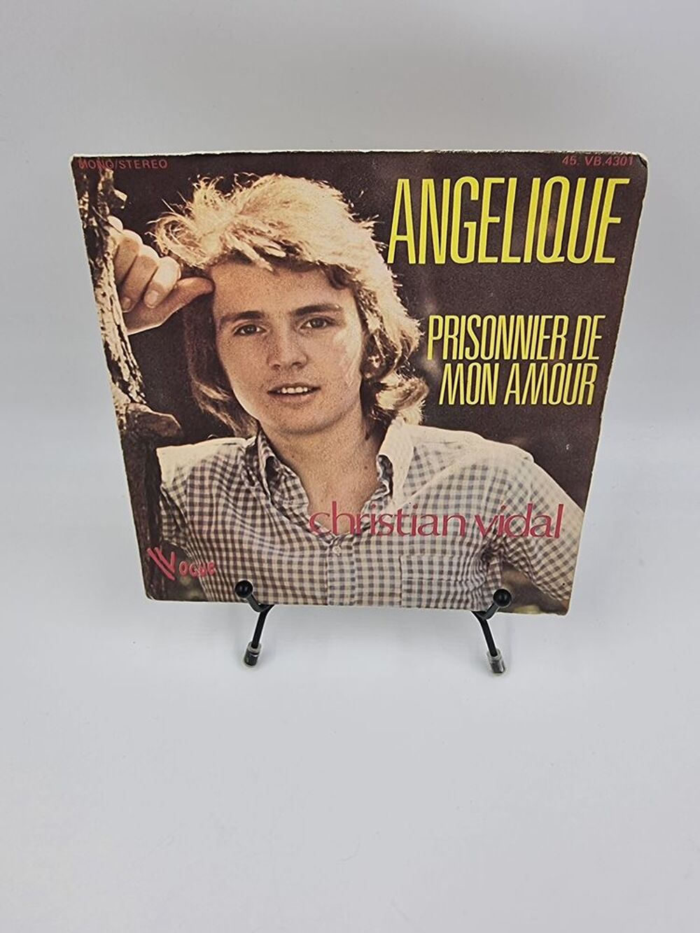 Vinyle 45 tours Christian Vidal : Ang&eacute;lique Prisonnier de... CD et vinyles
