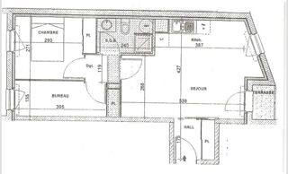  Appartement à louer 3 pièces 45 m²