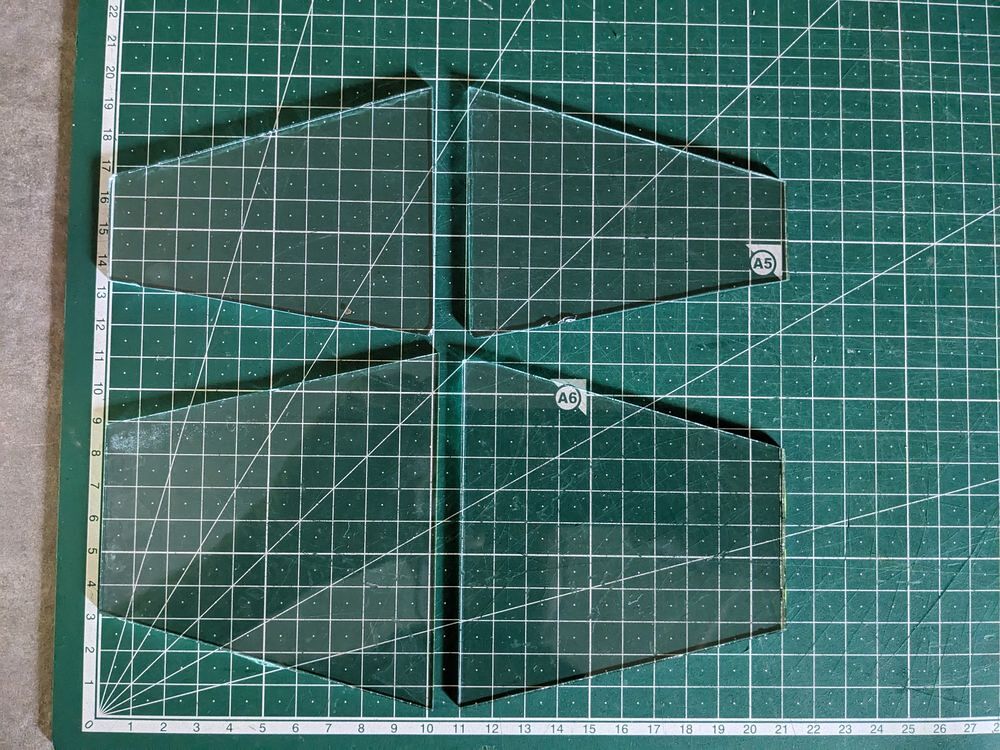 4 verres de lampe PIROUETT GRANDE DE SALON transparents &agrave; pe Décoration