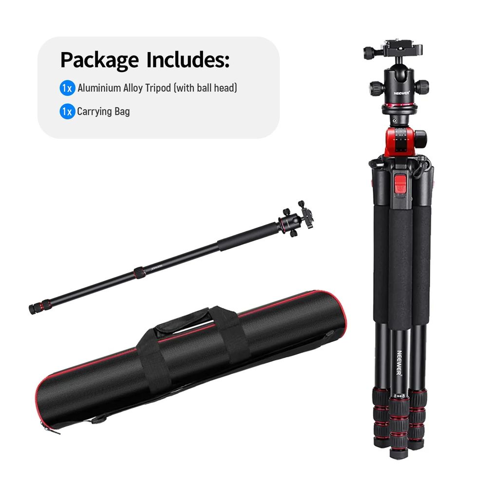 Tr&eacute;pied professionnel NEEWER N284L+G0 avec Monopode Photos/Video/TV