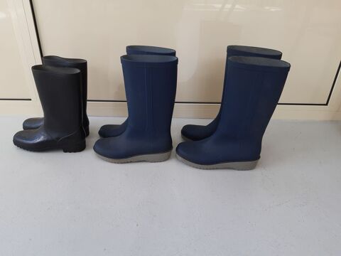 3 Paires Bottes de Pluie 37-38-39. 10 Le Vernois (39)