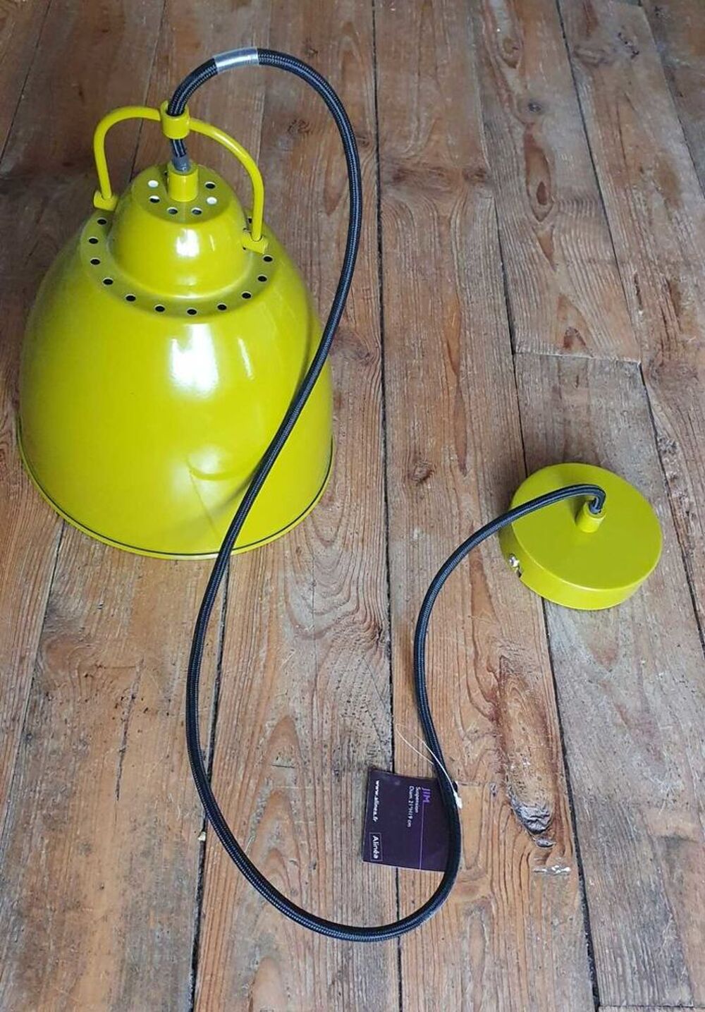Lampe lustre Alin&eacute;a vert anis neuve Décoration