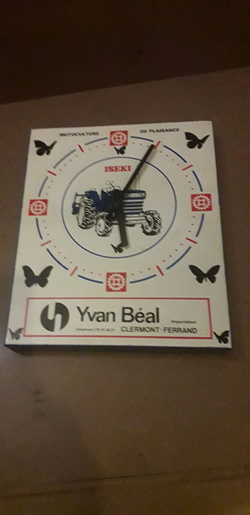 HORLOGE YVAN BEAL 1978. Décoration