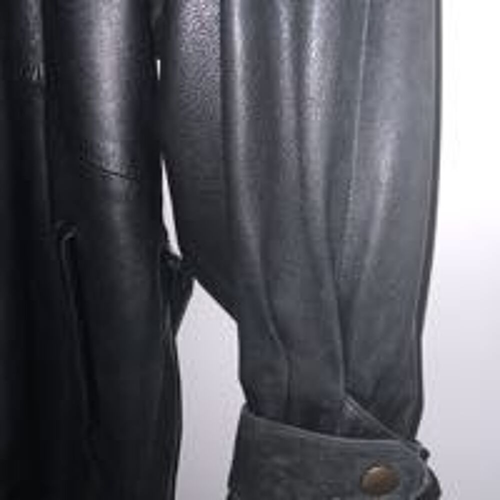 BLOUSON CUIR femme tr&egrave;s souple noir(ou jeune homme ) SPORT T.42 Vêtements