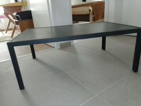 Table basse céramique marron de jardin ou terrasse 60 Vienne (38)