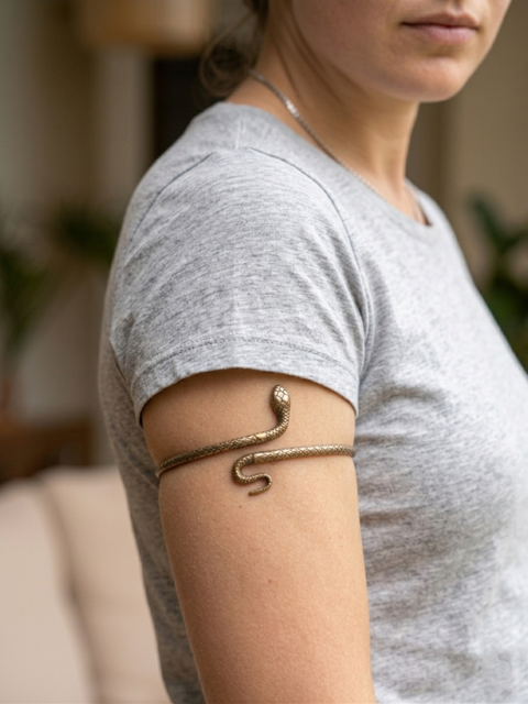 Lot de 6 Bracelets de Bras Serpent ? Style Bohème 18 Port-de-Bouc (13)
