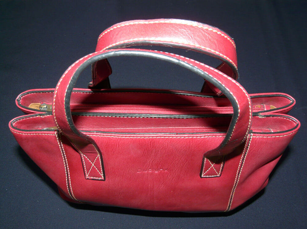 Sac &agrave; Main en Cuir Rouge du tout d&eacute;but des ann&eacute;es 2000, Neuf Maroquinerie