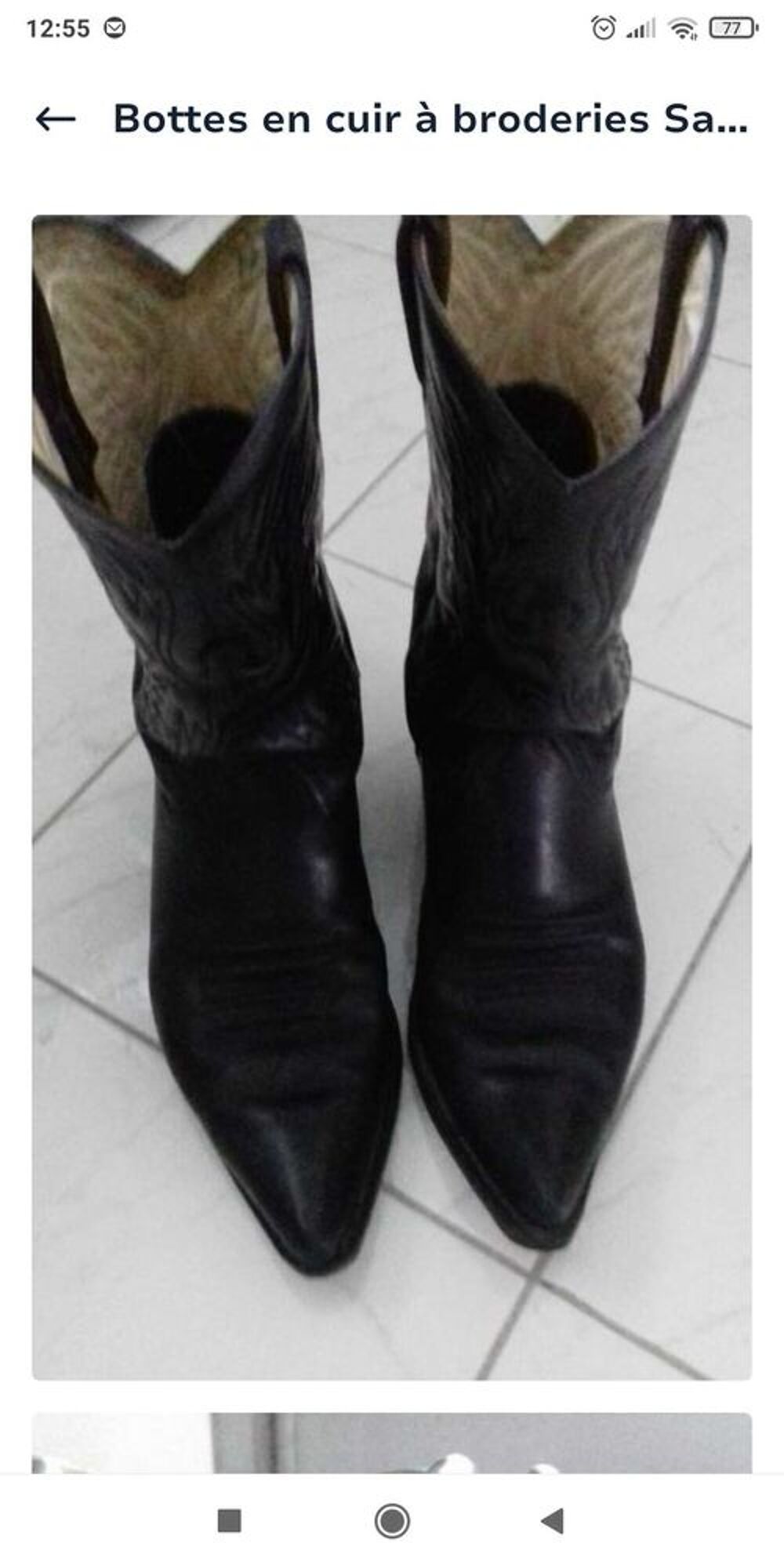 Bottes en cuir Chaussures