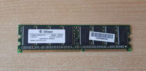 Carte m�moire pour PC Infineon 32Mx64 256MB SDRAM DDR PC 10 Carnon Plage (34)