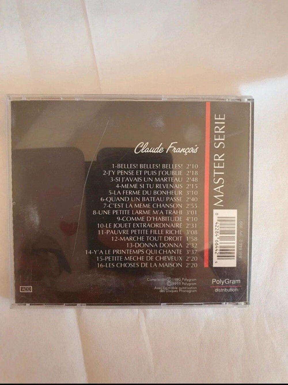 master serie - cd claude francois CD et vinyles