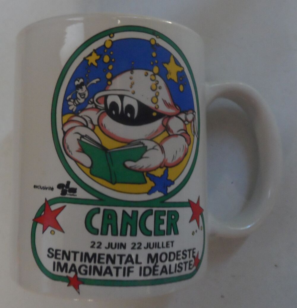 Mug signe du Cancer en c&eacute;ramique neuf jamais utilis&eacute;
Cuisine