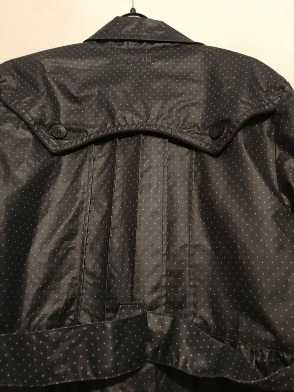 IMPERMEABLE ROXY Noir et pois blanc Taille M Vêtements