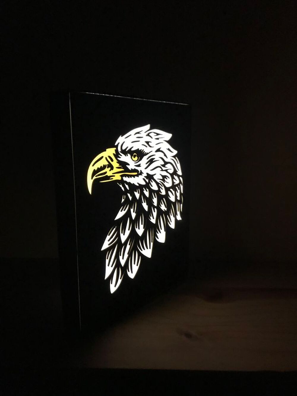lampe AIGLE eclairage leds &agrave; piles Décoration