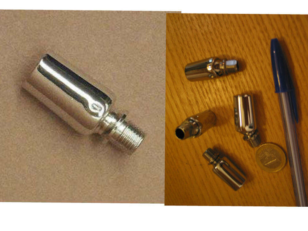 1 rotule chrom&eacute; 360 degr&eacute;s r&eacute;glable pas 10 x 1 mm lampe lust Bricolage