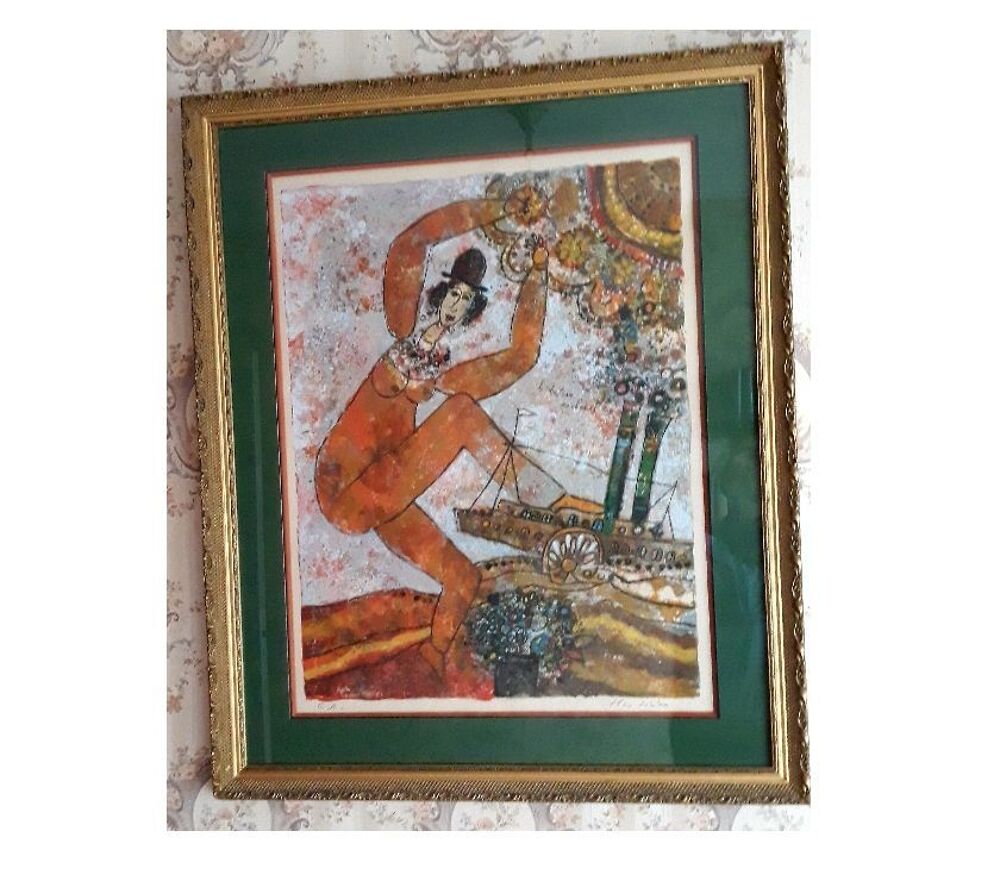 Tableau le bateau enchant&eacute; Décoration