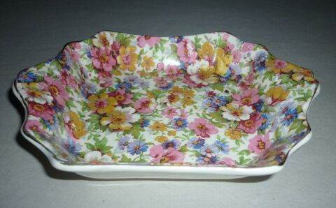 Petit plat d�cor floral JAMES KENT LTD LONGTON  Du Barry  25 Loivre (51)