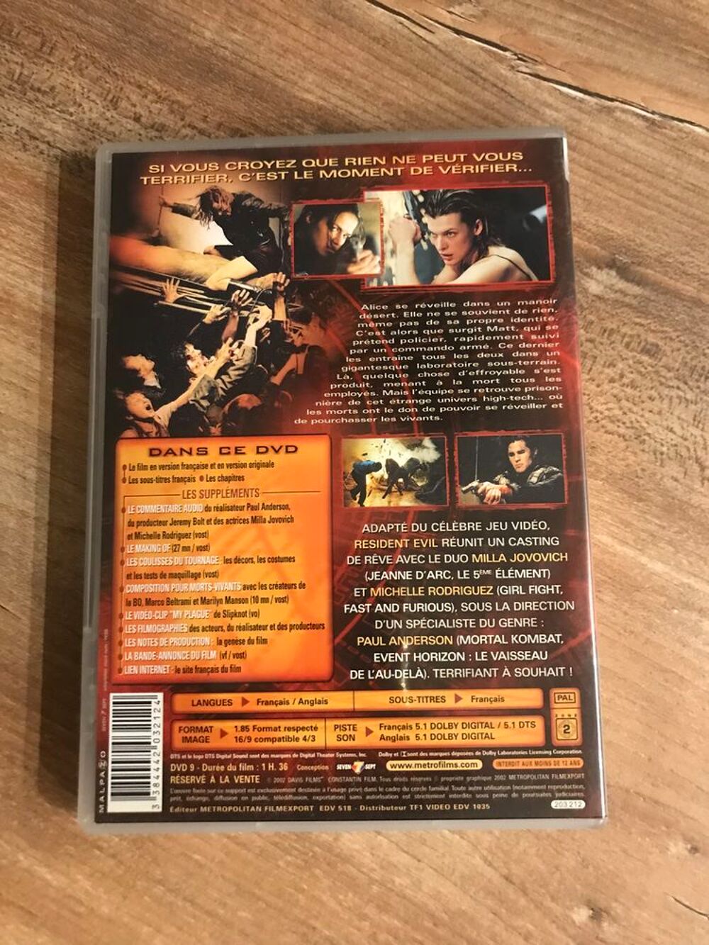 DVD &acute;&acute; R&eacute;sident evil - &Eacute;dition prestige &acute;&acute; DVD et blu-ray