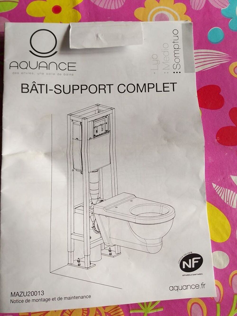 plaque de commande wc Bricolage