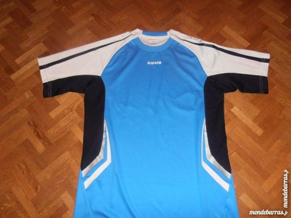 Tee-shirt bleu et blanc Sports