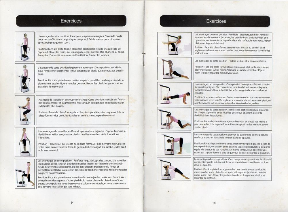 Plateforme oscillante vibrante muscu amincissement Sports