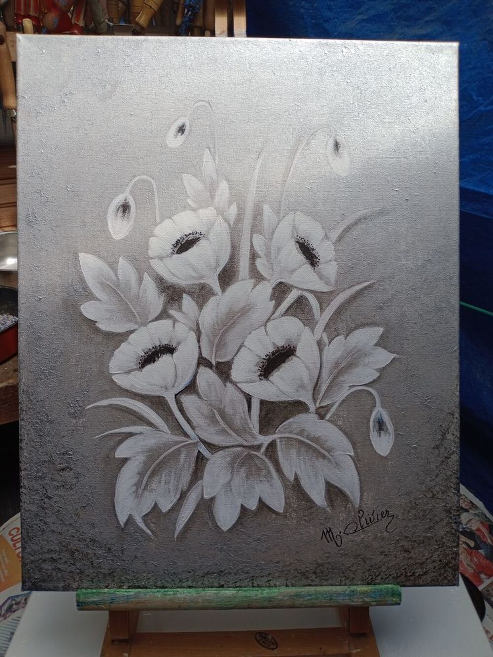 tableau fleurs - peinture acrylique
Décoration