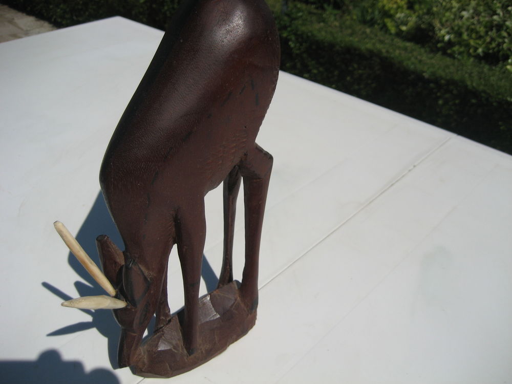 ANTILOPE EN BOIS MASSIF Décoration