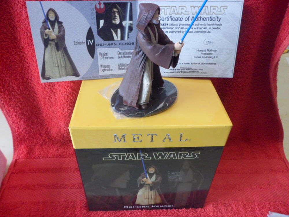 Figurine Star Wars Obi-Wan Kenobi en m&eacute;tal Ed limit&eacute;e &agrave; 2500 Jeux / jouets