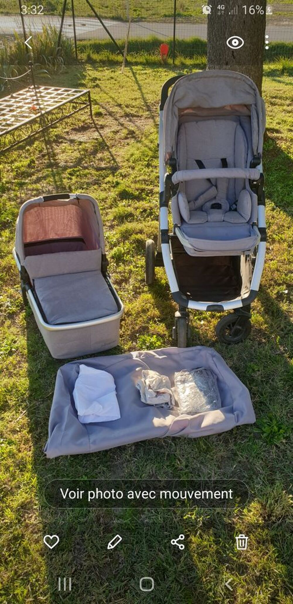 Duo Poussette + Nacelle Puériculture