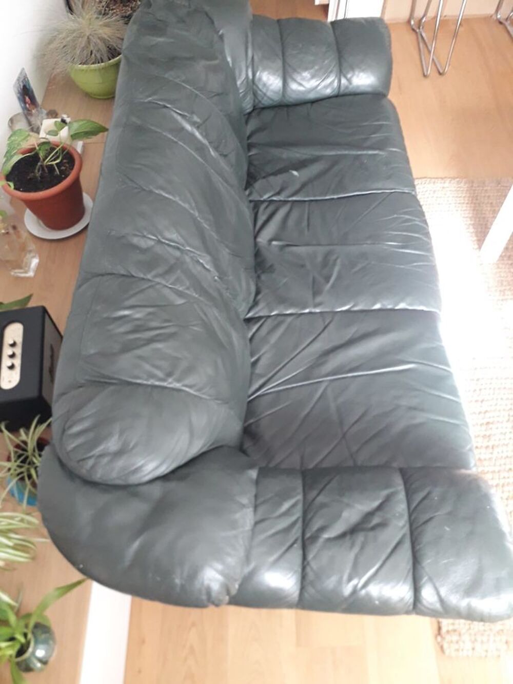 Canap&eacute; cuir 3 places hyper confortable Meubles