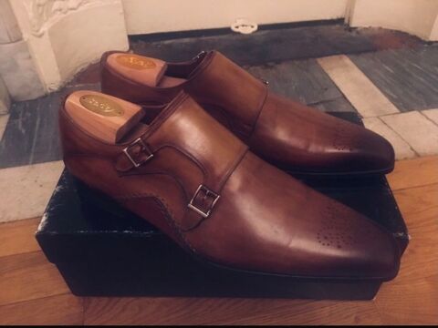 Mocassin cuir brun MAGNANNI 220 Paris 16 (75)