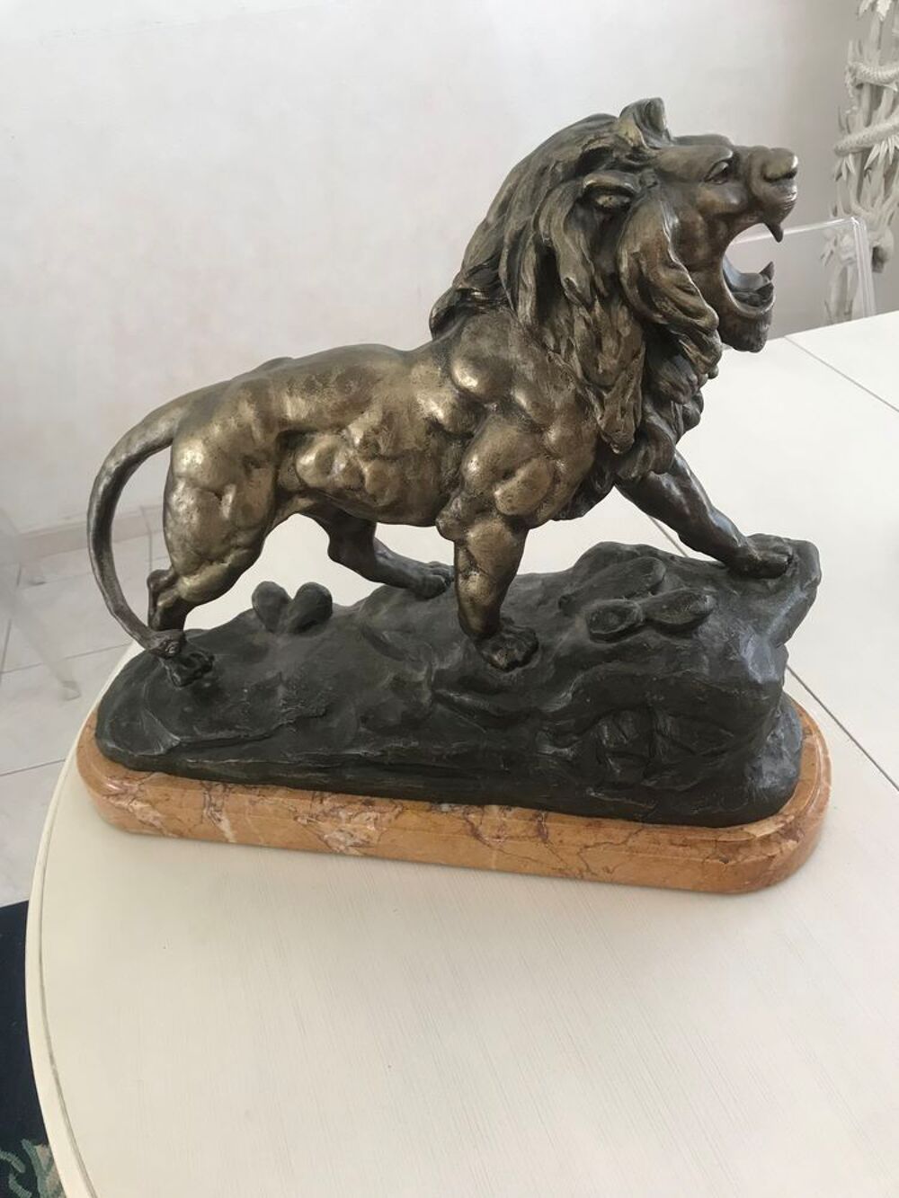 Sculpture statue de LION Décoration