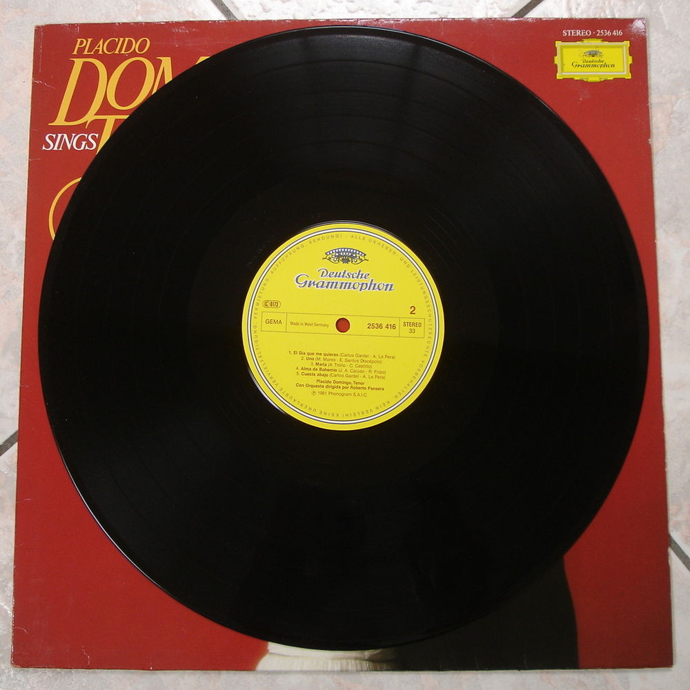 PLACIDO DOMINGO SINGS TANGOS -33t- CAMINOTO-NOSTALGIAS -1981 CD et vinyles