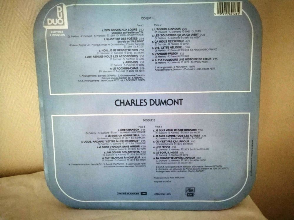 CHARLES DUMONT - Compilation r&eacute;&eacute;dition - Vinyl 33T CD et vinyles