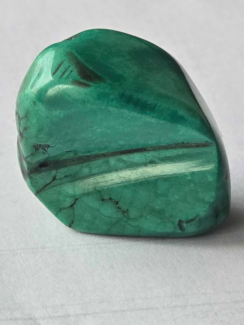 Malachite Polie du Katanga 18g-Pierre Naturelle Congo &amp; Lithoth&eacute;rapie 