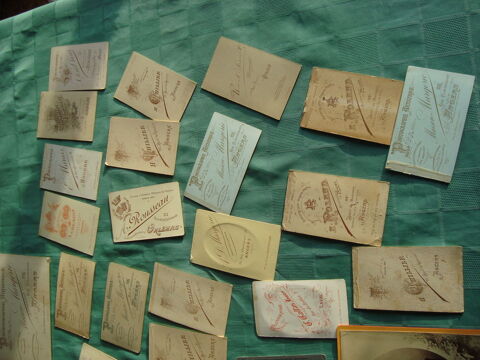 lot de cartes de visites  anciennes,photos+ album 70 Villev�que (49)