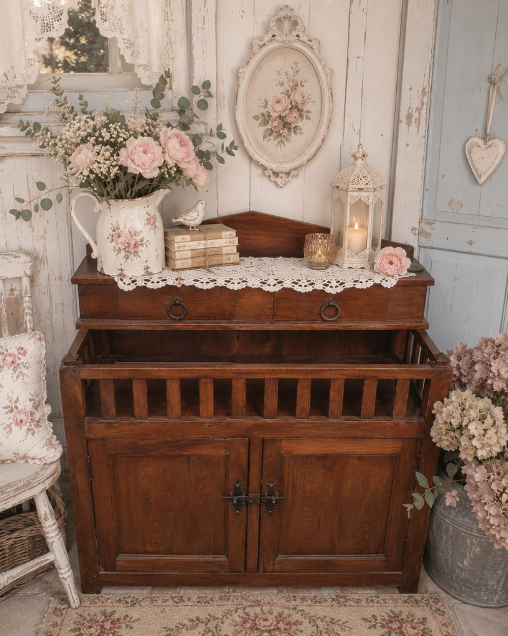 buffet campagne boh&egrave;me chic en l'&eacute;tat Meubles