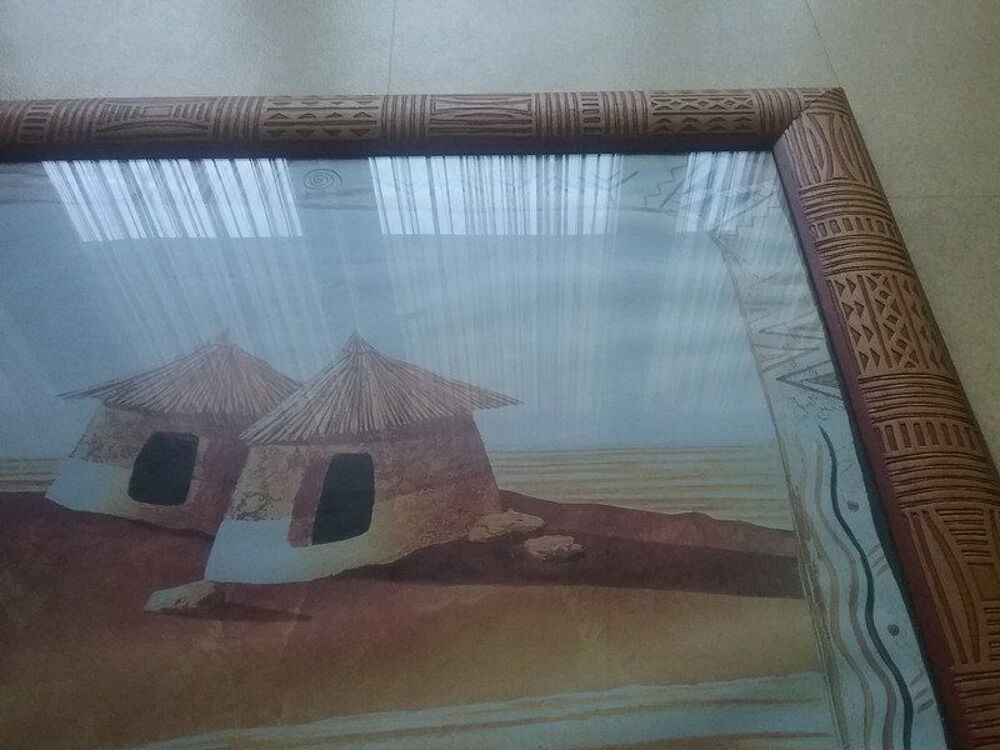 Grand Cadre D&eacute;coration Africaine Cadre En Bois 80cm Décoration